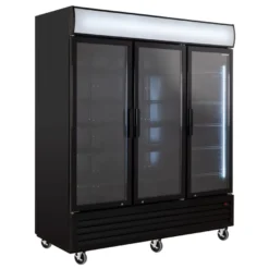 Getränkekühlschrank ECO 1500 mit Klapptüren und Leuchtaufsatz