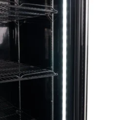 Getränkekühlschrank ECO 630 mit Leuchtaufsatz und Klapptüren