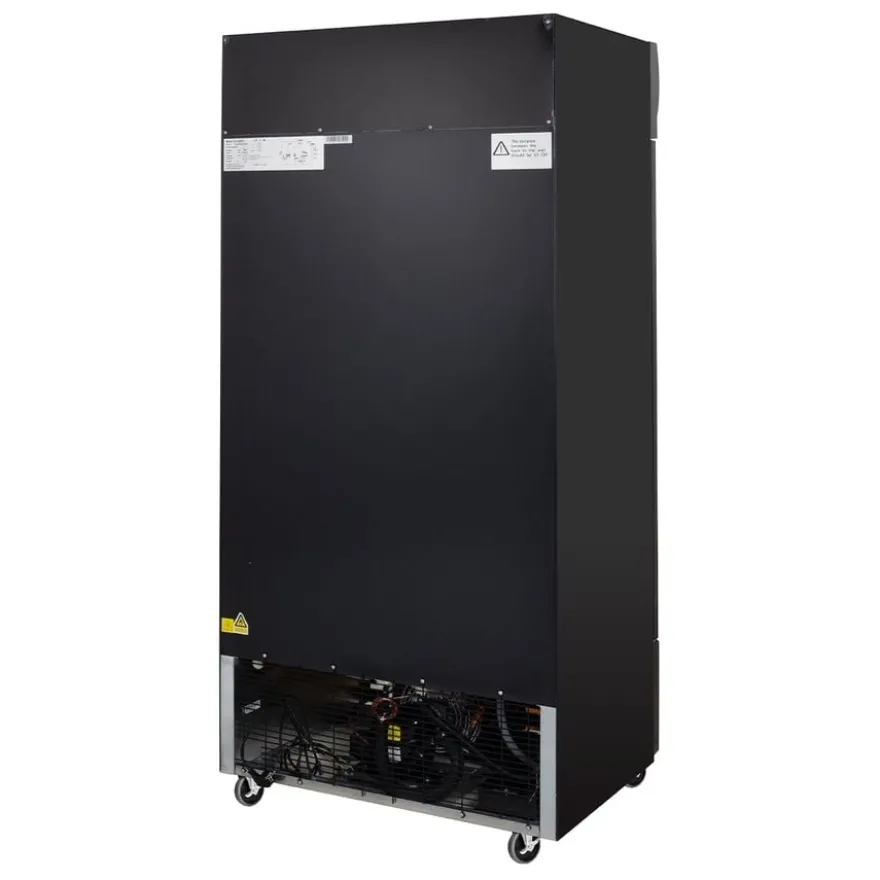 Getränkekühlschrank ECO 630 mit Leuchtaufsatz und Klapptüren