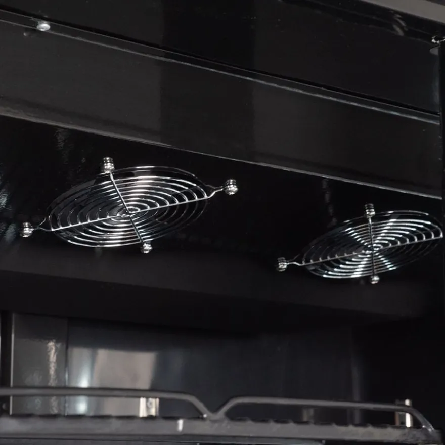 Getränkekühlschrank ECO 630 mit Leuchtaufsatz und Klapptüren
