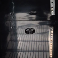 Getränkekühlschrank ECO 630 mit Leuchtaufsatz und Klapptüren