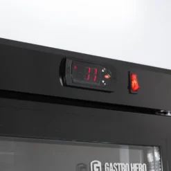 Getränkekühlschrank ECO 630 mit Leuchtaufsatz und Klapptüren