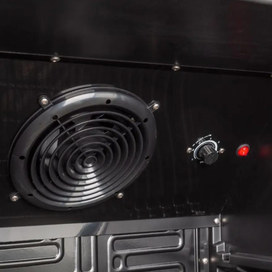 Getränkekühlschrank GK-360BB, 360 Liter Kühlraumvolumen, 4 verstellbare Einlegeböden, Innenbeleuchtung, Abschließbar, Schwarz