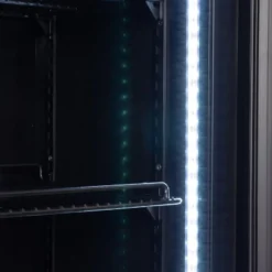 Getränkekühlschrank GKS-160 Slim, 160 Liter Kühlraumvolumen, Innenbeleuchtung, schwarz