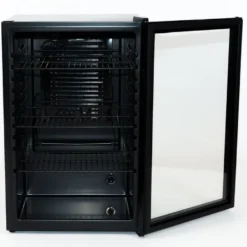 Getränkekühlschrank mit Glastür – 115 L – schwarz