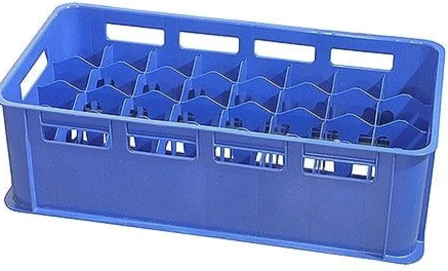 Gläserkasten 32 Fächer, blau, für 0,3 - 0,4 L Gläser