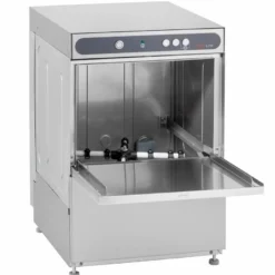 Gläserspülmaschine ECO 40x40 cm Korbmaß, mit Reiniger- & Klarspüldosierer, mit Ablaufpumpe & Enthärter, Made in Europe, 230 Volt