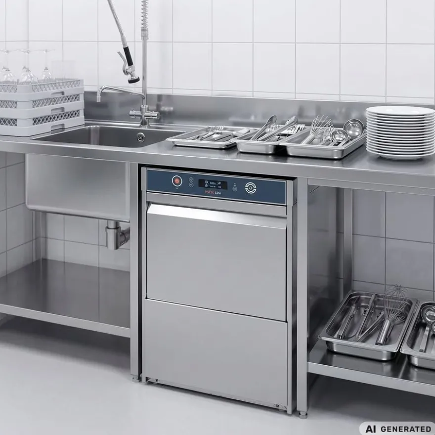 Gläserspülmaschine HYPRO Digital 40 SL 40x40 cm Korbmaß, mit Reiniger- & Klarspüldosierer, mit Ablaufpumpe & Drucksteigerungspumpe Made in Europe, 230 Volt
