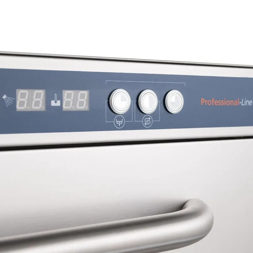 Gläserspülmaschine PROFI Digital 40 SL 40x40 cm Korbmaß, mit Reiniger- & Klarspüldosierer, mit Ablaufpumpe, Made in Europe, 230 Volt