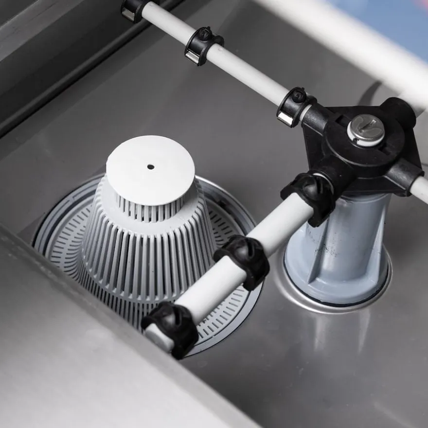 Gläserspülmaschine PROFI Digital 40 SL 40x40 cm Korbmaß, mit Reiniger- & Klarspüldosierer, mit Ablaufpumpe, Made in Europe, 230 Volt