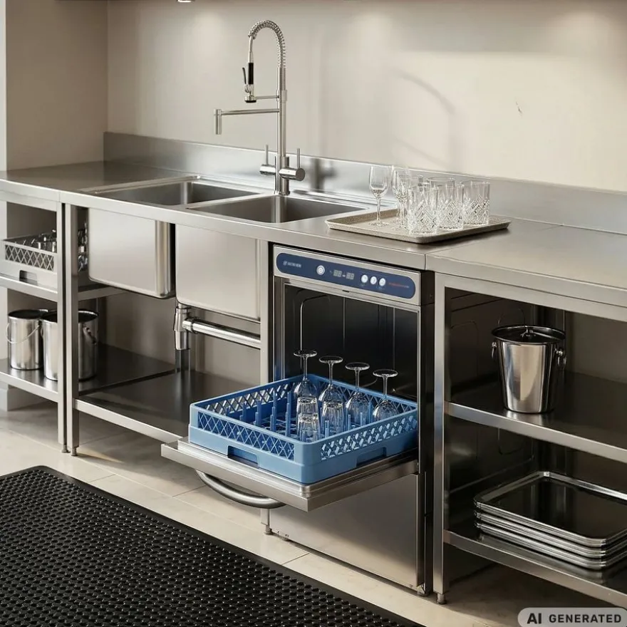 Gläserspülmaschine PROFI Digital 40 SL 40x40 cm Korbmaß, mit Reiniger- & Klarspüldosierer, mit Ablaufpumpe, Made in Europe, 230 Volt