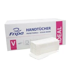 Handtuchpapier 1-lagig, V-Falz, 230x250mm, hochweiss, Zick Zack