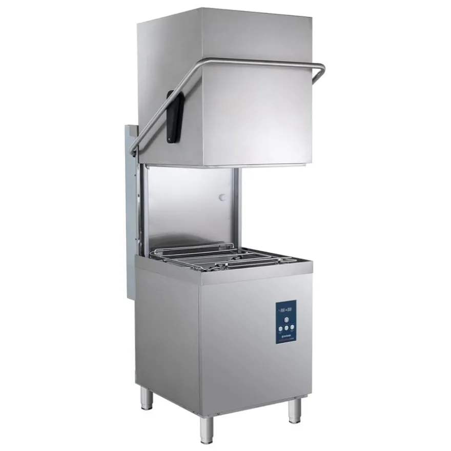 Haubenspülmaschine PROFI Digital 54 SLE 50x50 cm Korbmaß, mit Reiniger- & Klarspüldosierer, mit Ablaufpumpe & Enthärter, Made in Europe, 400 Volt