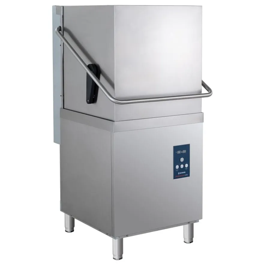 Haubenspülmaschine PROFI Digital 54 SL 50x50 cm Korbmaß, mit Reiniger- & Klarspüldosierer, mit Ablaufpumpe, Made in Europe, 400 Volt