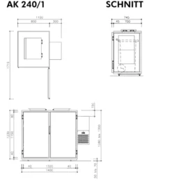 Hefa Abfallkühler 1x 240L