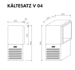Hefa Abfallkühler 2x 240L