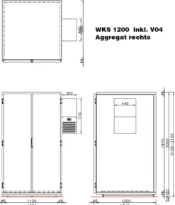 Hefa Wildkühlschrank WKS 1200 H2H VR04 Typ 4
