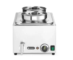 Hendi Bain-Marie-Set Ranger 2 x 4 L mit Ablasshahn, inkl. Deckel