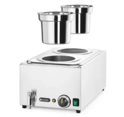 Hendi Bain-Marie-Set Ranger 2 x 4 L mit Ablasshahn, inkl. Deckel
