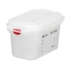 Hendi GN-Behälter mit Deckel und HACCP-Clips, GN 1/9, 100 mm, 1 L, PP