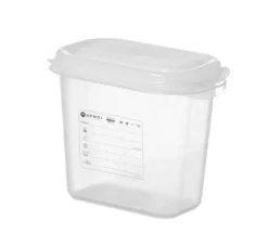 Hendi GN-Behälter mit Deckel und HACCP-Clips, GN 1/9, 150 mm, 1,5 L, PP