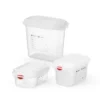 Hendi GN-Behälter mit Deckel und HACCP-Clips, GN 1/9, 65 mm, 0,6 L, PP