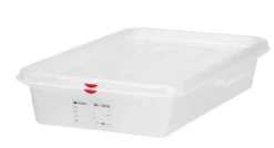 Hendi GN-Behälter mit Deckel und HACCP-Clips, GN 2/3, 100 mm, 9 L, PP