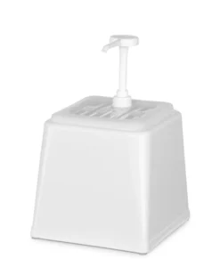 Hendi Pump-Saucenspender, 2,5L, Weiß, 230x210x(H)250mm