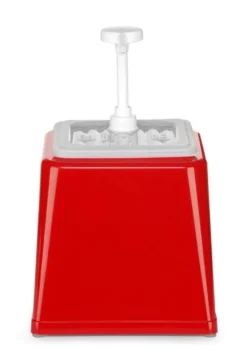 Hendi Pump-Saucenspender, 2,5L, Weiß, 230x210x(H)250mm