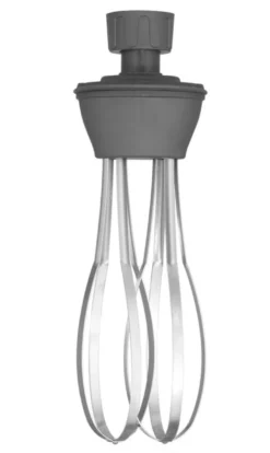 Hendi Set: Stabmixer 350 mit variabler Geschwindigkeit + Schneebesen + Halterung zur Wandmontage, Kitchen Line, Schwarz, 230V/350W, Ø 100x110mm