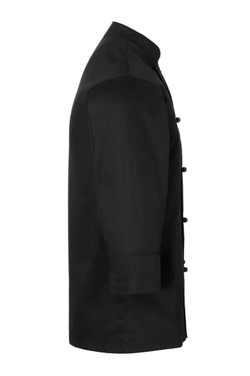 Herrenkochjacke Basic, Kugelknöpfe, schwarz, Größe: XL