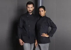 Herrenkochjacke Lars, schwarz, Größe: 58