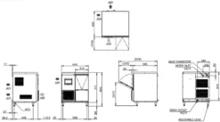 Hoshizaki Nuggeteisbereiter FM-80KE-HCN 75 kg/24h mit 32 kg Vorratsbehälter