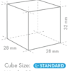 Hoshizaki Volleiswürfelbereiter Cube IM-130CPE 108 kg/24h mit 38 kg Vorratsbehälter