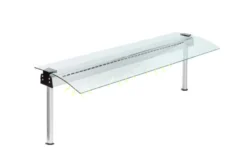 Hustenschutz 4 GN1/1 Einseitiges Glas - Halogenlampe