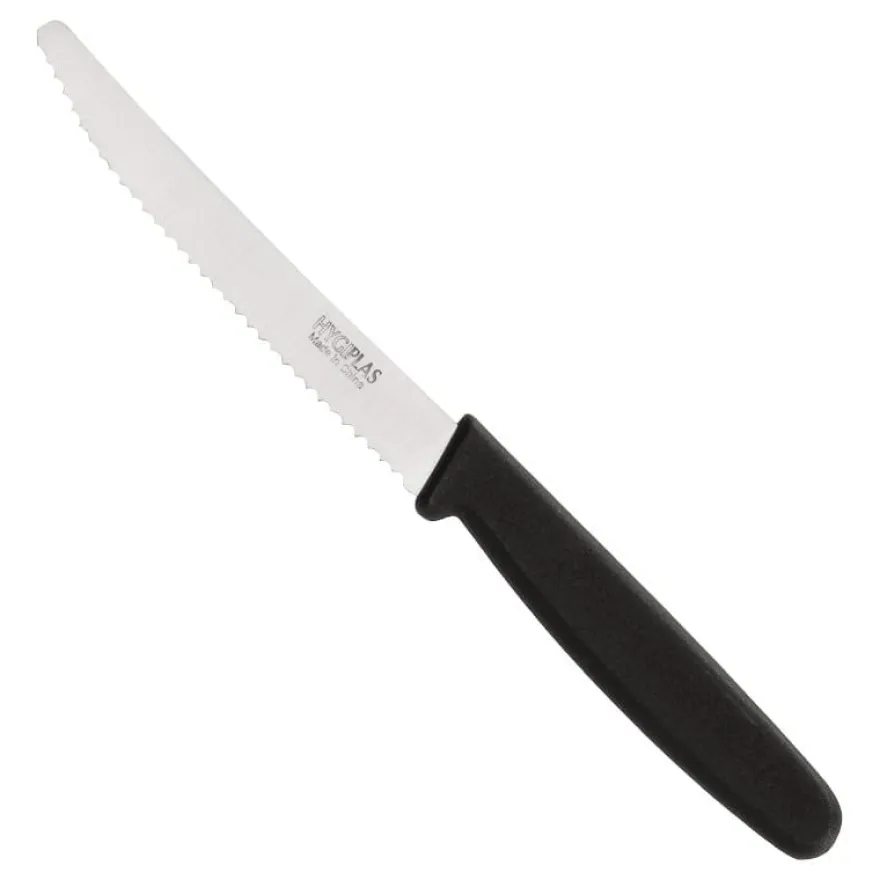 Hygiplas schwarz Tomatenmesser 10cm