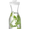 Karaffe SAN Plastic - Deckel mit Schenkklappe - 1 L