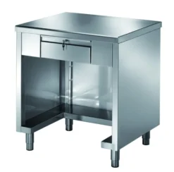 Kassentisch PROFI 3-seitig geschlossen mit verschließbare Schublade 1200x700x890