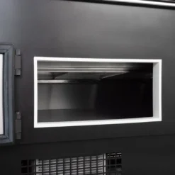Kühltheke RHEA 1340 mm schwarz, LED-Beleuchtung, gekühlter Unterbau