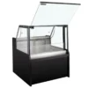 Kühltheke TITAN 1935 mm schwarz, LED-Beleuchtung, gekühlter Unterbau