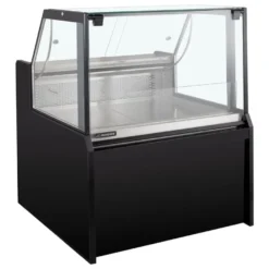 Kühltheke TITAN 1935 mm schwarz, LED-Beleuchtung, gekühlter Unterbau