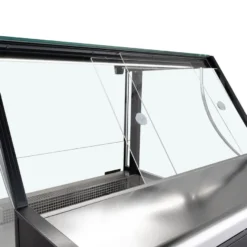 Kühltheke TITAN 1935 mm schwarz, LED-Beleuchtung, gekühlter Unterbau