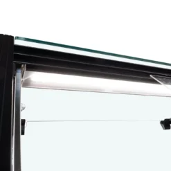 Kühltheke TITAN 1935 mm schwarz, LED-Beleuchtung, gekühlter Unterbau