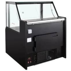 Kühltheke TITAN 1935 mm schwarz, LED-Beleuchtung, gekühlter Unterbau