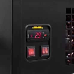 Kühltheke TITAN 1935 mm schwarz, LED-Beleuchtung, gekühlter Unterbau