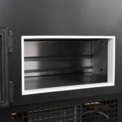 Kühltheke TITAN 1935 mm schwarz, LED-Beleuchtung, gekühlter Unterbau