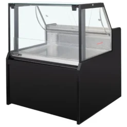 Kühltheke TITAN 1935 mm schwarz, LED-Beleuchtung, gekühlter Unterbau