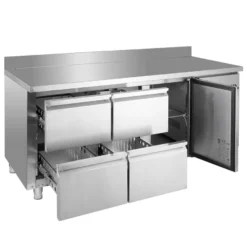 Kühltisch ECO 1/4 mit Aufkantung - GN 1/1