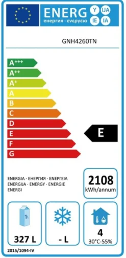 Kühltisch ECO 1/6 mit Aufkantung - GN 1/1