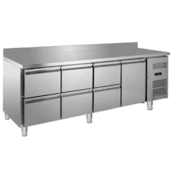 Kühltisch ECO 1/6 mit Aufkantung - GN 1/1